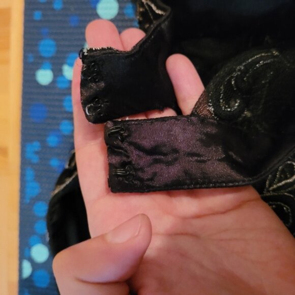 Sue wong Nocturne embroidered sheer top black dress - Size 6 - Picture 6 of 8